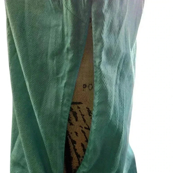 Dana Buchman Turquoise Tunic Bohemian Embroidered Top Sz M - Picture 4 of 8